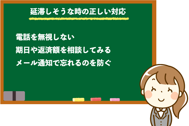 延滞しそうなときの正しい対応