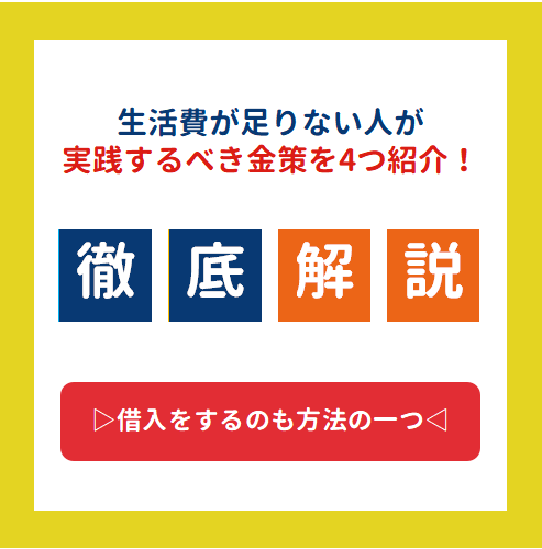 生活費が足りない人がするべき金策を4つ紹介 お金借りる今すぐナビ